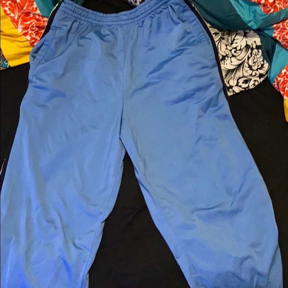 blue,black,white joggers
